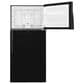 Whirlpool 14 Cu. Ft. 28" Wide Top Freezer Refrigerator in Black, , large