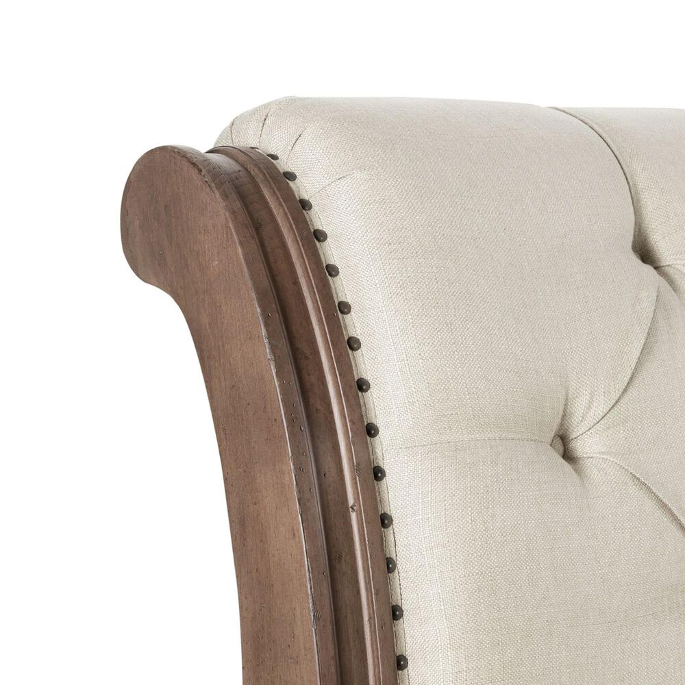 Belle Furnishings Americana Farmhouse Queen Sleigh Bed in Dusty Taupe, , large