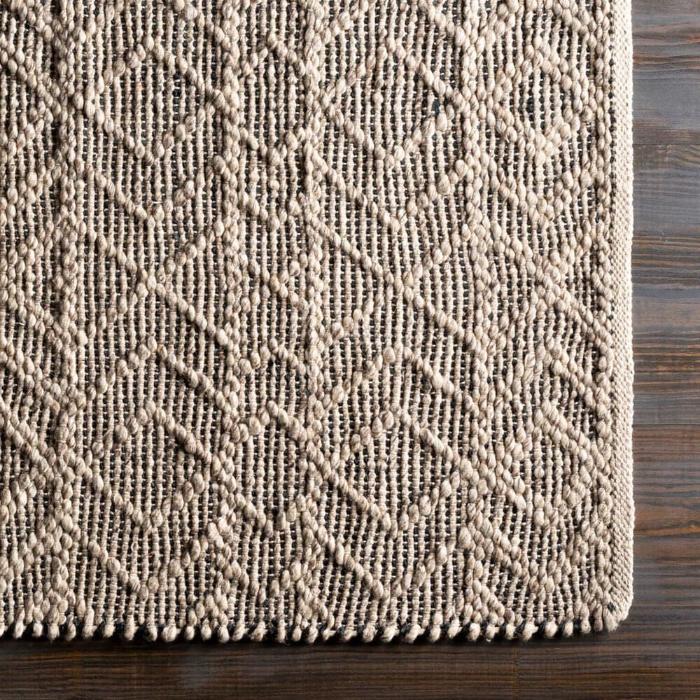 Surya Ingrid Black, Light Gray and Gray 8&#39; Square Area Rug, , large