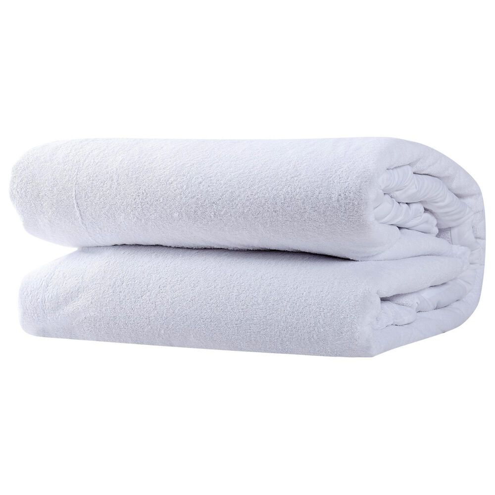 Pem America London Fog King Mattress Protector in White, , large