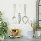 Maple and Jade 23" x 6" Kitchen Utensils Wall Decor in Silver (Set of 3), , large