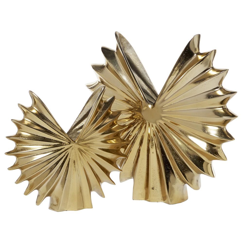 Venus Williams Collection Contemporary Aluminum Vases in Gold (Set of 2), , large