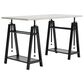 Ashley Bayflynn Adjustable Height Desk in Gunmetal and Whitewashed, , large