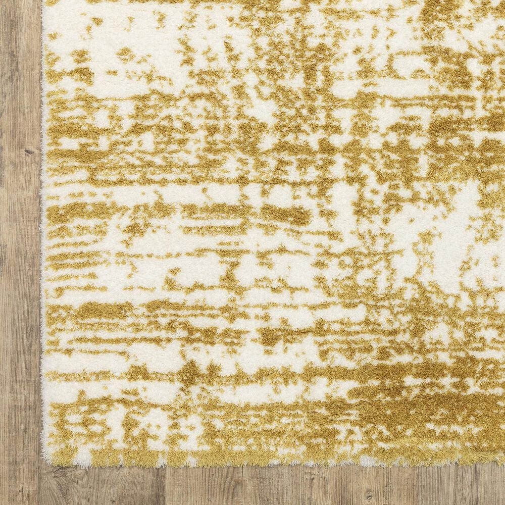 Oriental Weavers Galileo GAL10 Gold and Ivory 7&#39;10&quot; x 10&#39;10&quot; Area Rug, , large