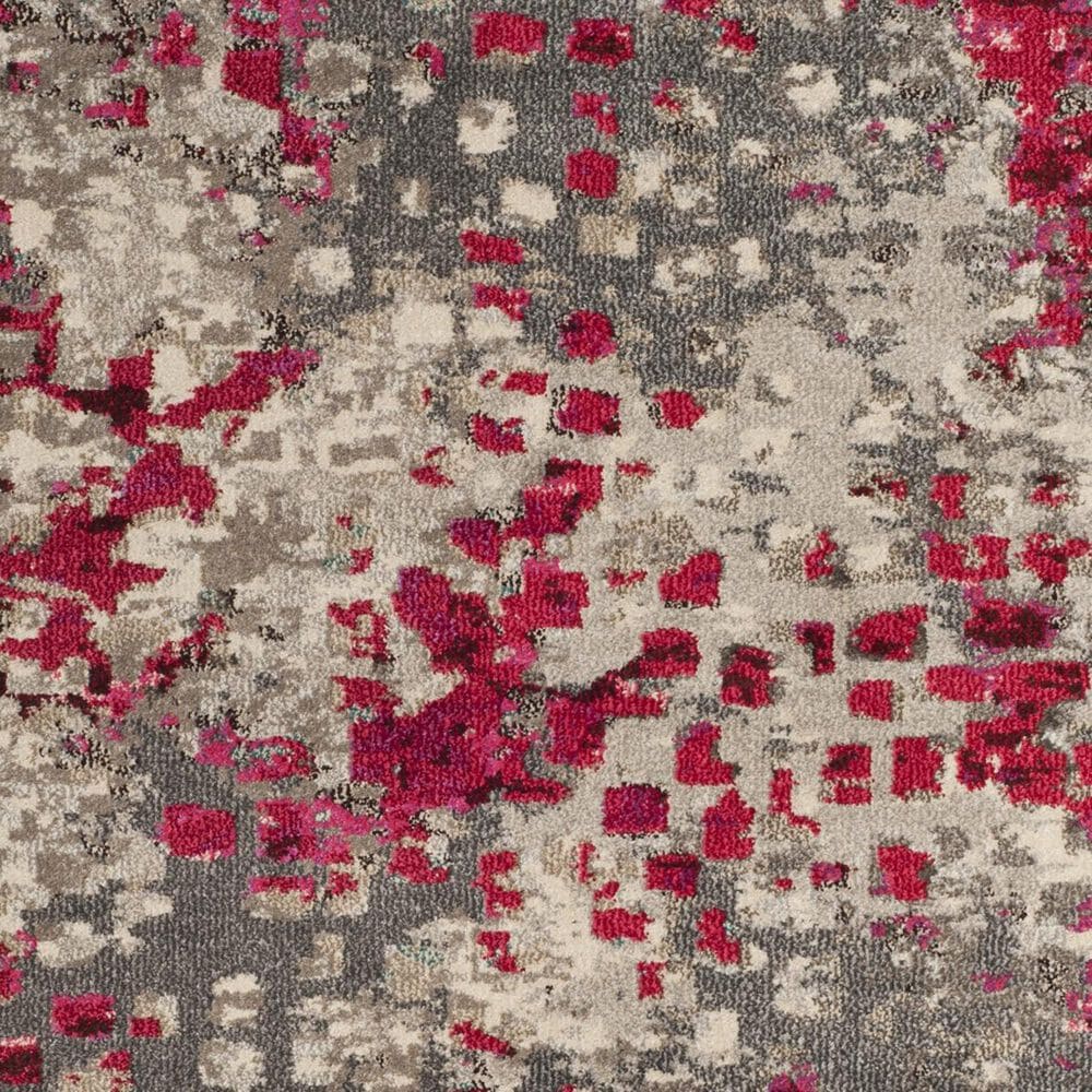 Safavieh Monaco MNC225R-28 2&#39;2&quot; x 8&#39; Grey/Fuchsia Runner, , large