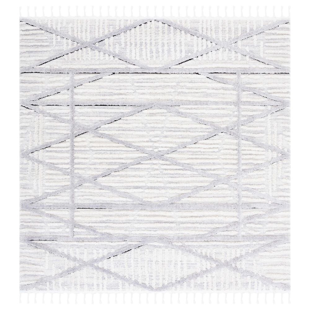 Safavieh Marrakesh MRK540F 6"7" Square Beige and Grey Area Rug, , large