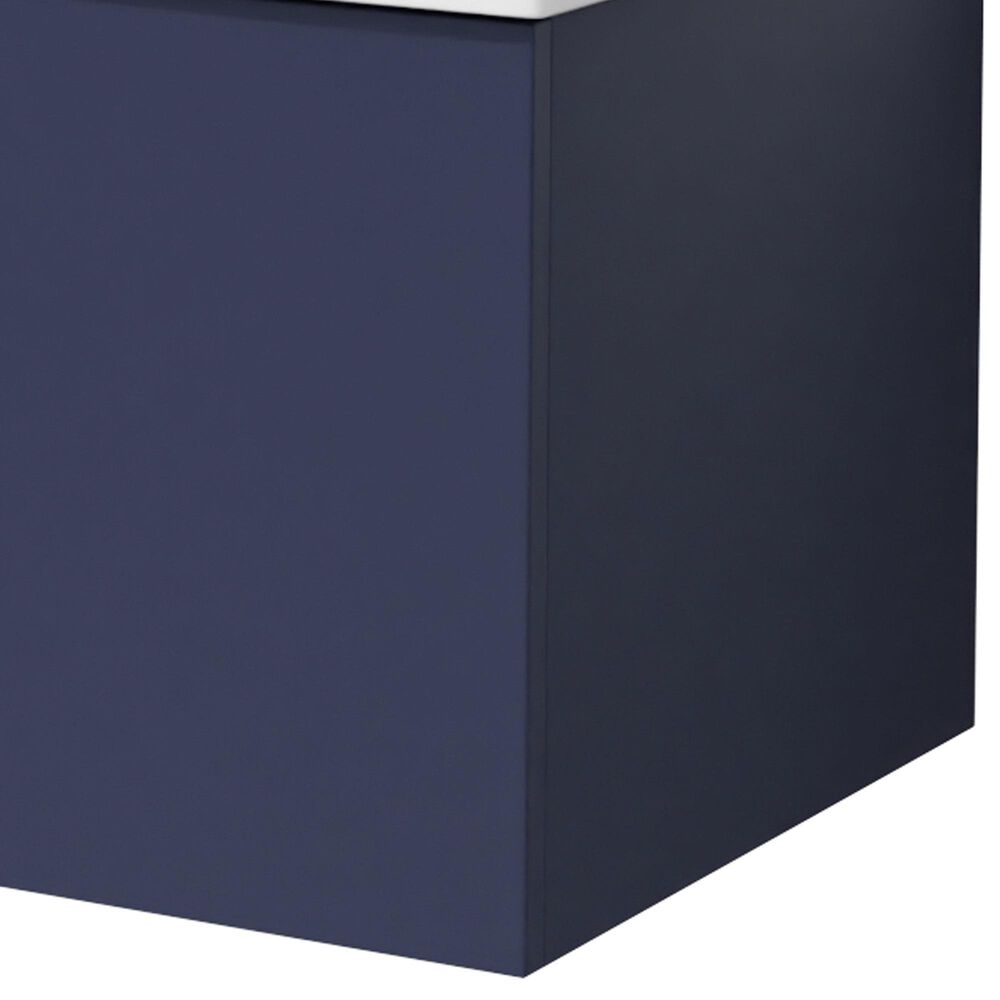 Lexora Home Geneva 24" Single Bathroom Vanity in Navy Blue with 2 cm White Quartz Top and Rectangular Sink, , large