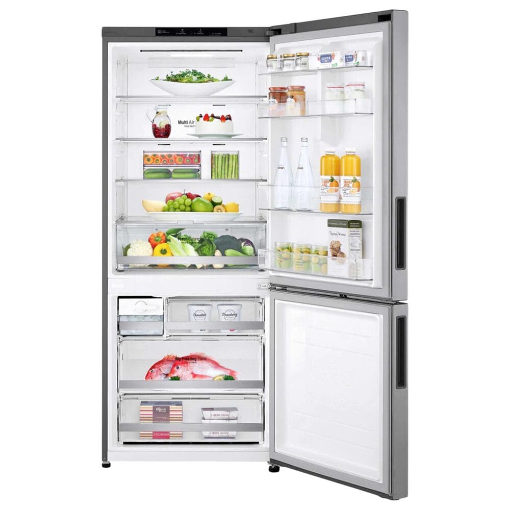 LG 15 Cu. Ft. Bottom Freezer Refrigerator in Stainless Steel, , large