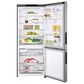 LG 15 Cu. Ft. Bottom Freezer Refrigerator in Stainless Steel, , large