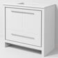Lexora Home Lafarre 36" Single Bathroom Vanity in White with 2 cm White Quartz Top and Rectangular Sink, , large