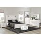 Ashley Gerridan 3-Piece King Bedroom Set with Dresser and Nightstand in White and Gray, , large