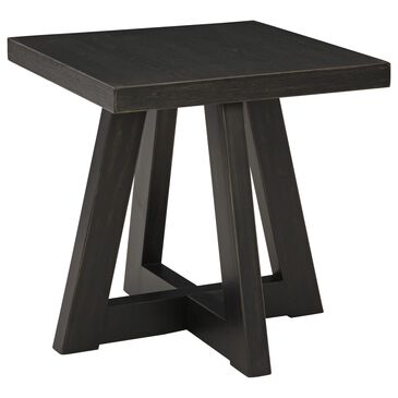 Ashley Galliden Square End Table in Aged Black, , large