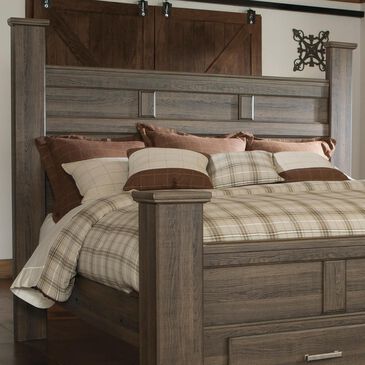 Signature Design by Ashley Juararo King Headboard in Dark Brown, , large