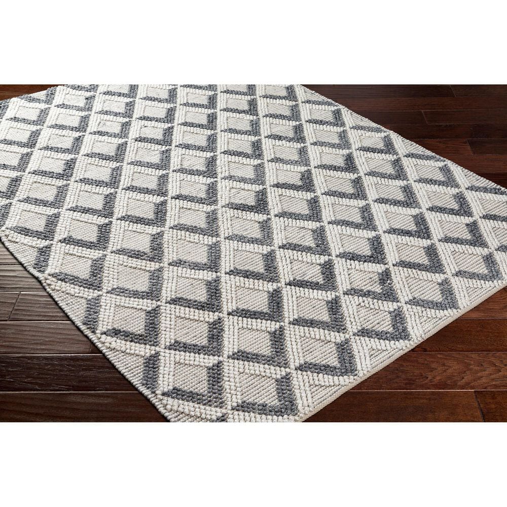 Surya Daffodil Geometric 8&#39; x 10&#39; Light Grey and Natural Area Rug, , large
