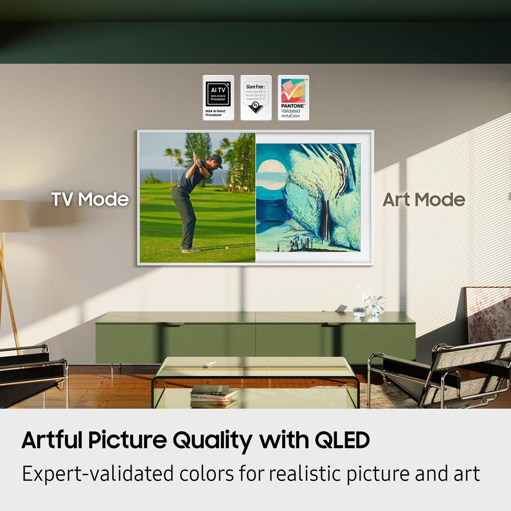 Samsung 65" Class LS03F The Frame QLED 4K in Black - Smart TV, , large