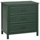 New Haus Charlie 3-Drawer Dresser in Forest Green, , large