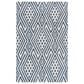 Safavieh Micro-Loop MLP611M 5" x 8" Blue and Ivory Area Rug, , large
