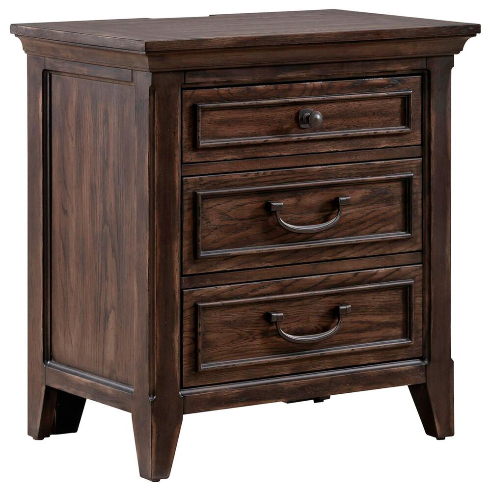 Belle Furnishings Paradise Valley 5-Piece King Bedroom Set in Saddle Brown, , large