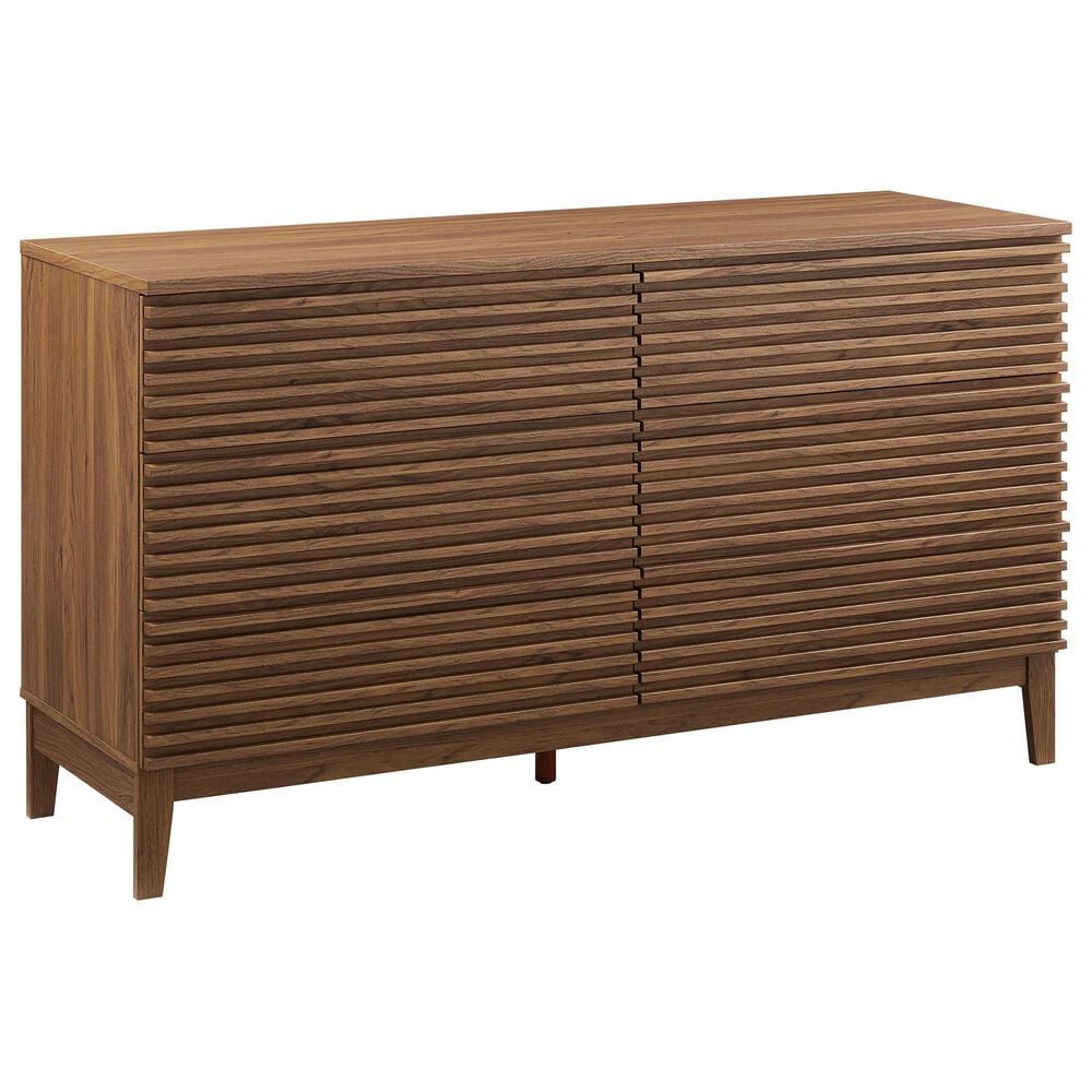 Modway Render 63" 6-Drawer Dresser in Walnut, , large
