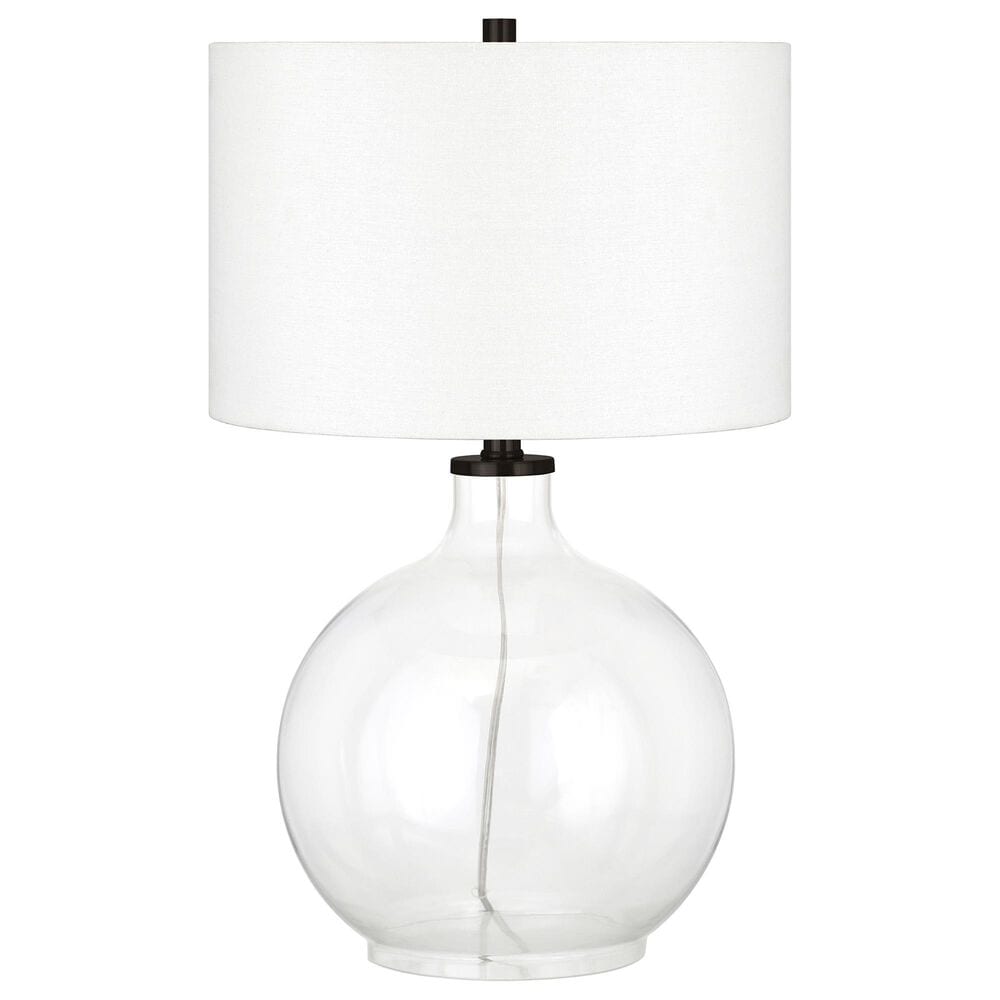 Hudson and Canal Laelia Table Lamp in Clear Glass/Black, , large