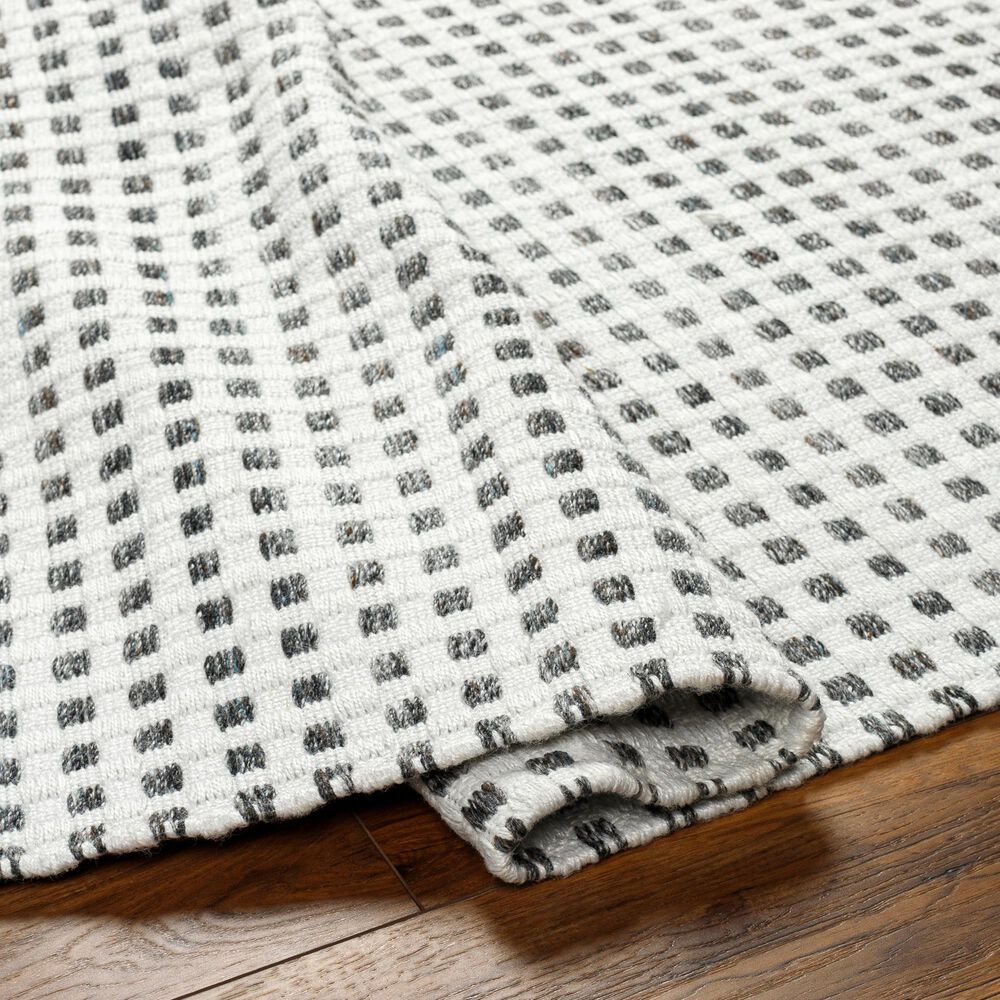 Surya Ariel AIL2302 2&#39; x 3&#39; Gray and White Area Rug, , large
