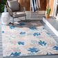 Safavieh Cabana CBN800F 4" x 6" Grey and Blue Indoor/Outdoor Area Performance Rug, , large