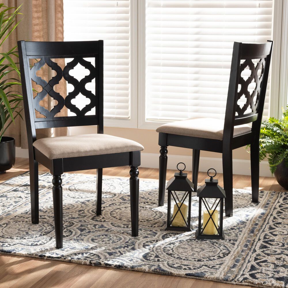 Baxton Studio Ramiro Side Chair in Dark Brown (Set of 2), , large
