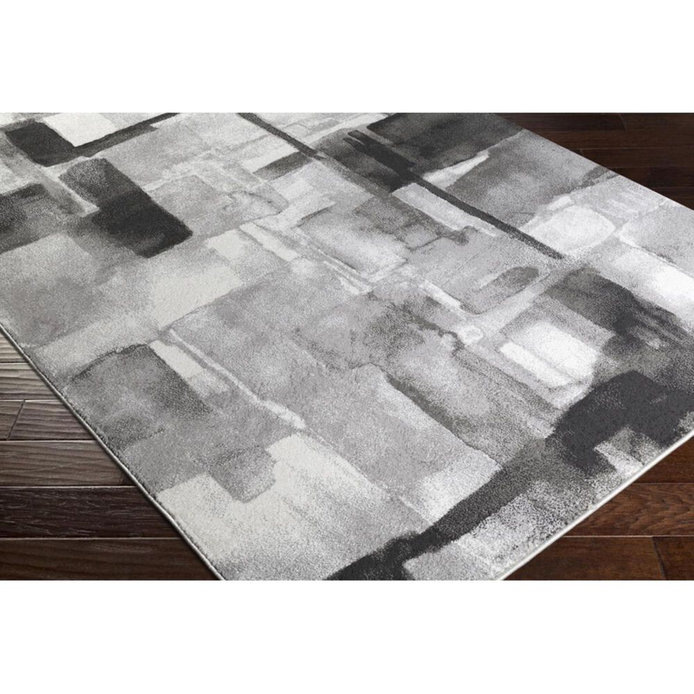 Surya Pepin PEI-1019 7&#39;10&quot; x 11&#39; Black, Medium Gray and Cream Area Rug, , large