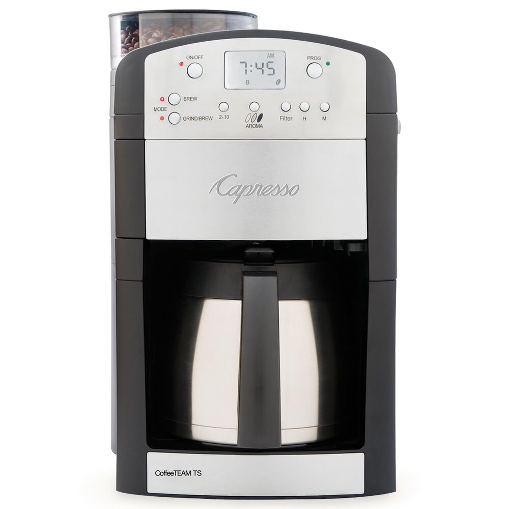 Jura 10-Cup CoffeeTeam TS Coffee Maker with Thermal Carafe in Black and Stainless Steel, , large