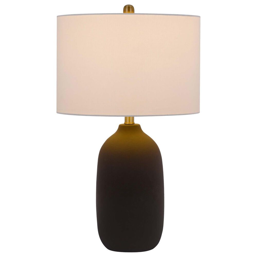 Cal Lighting Trani Ceramic Table Lamp in Matte Black, , large