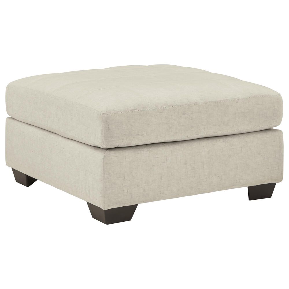 Ashley Falkirk Oversized Accent Ottoman in Parchment, , large