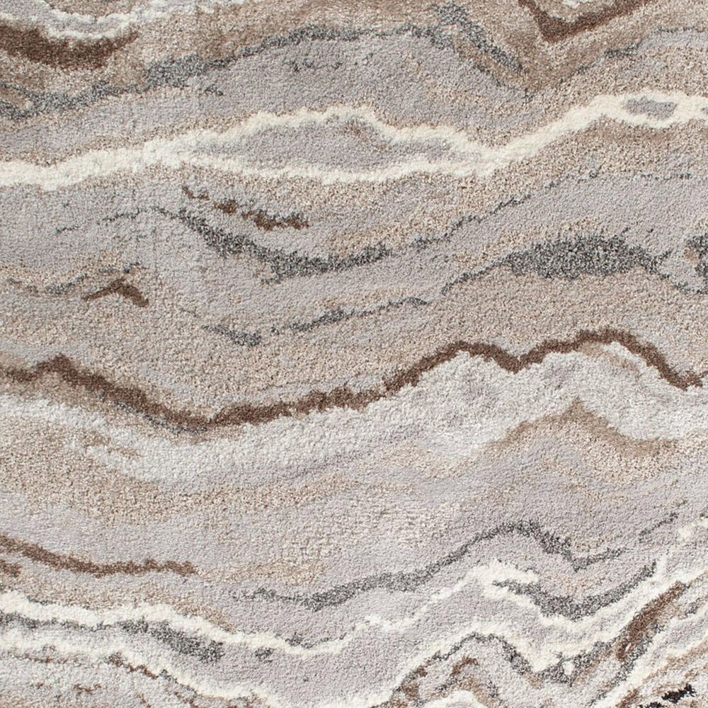 Central Oriental Structures Torrent Lime Springs 5&#39; x 7&#39;6&quot; Grey and Brown Area Rug, , large