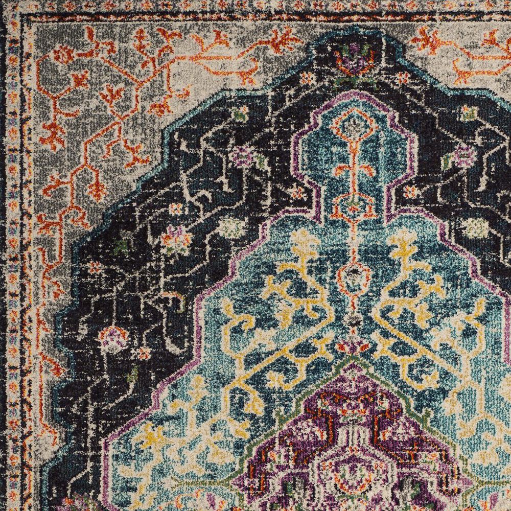 Safavieh Monaco MNC249Z-5 5&#39;1&quot; x 7&#39;7&quot; Black/Blue Area Rug, , large