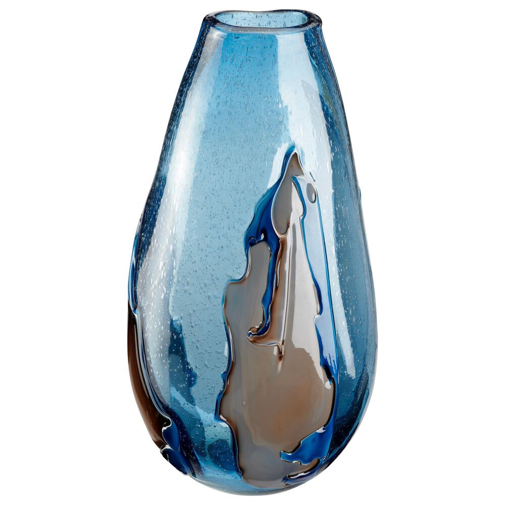 Slatehouse Bridger Small Vase in Blue and Brown, , large