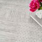 Nourison Glitz GLZ09 Silver and Grey 9" x 12" Area Rug, , large