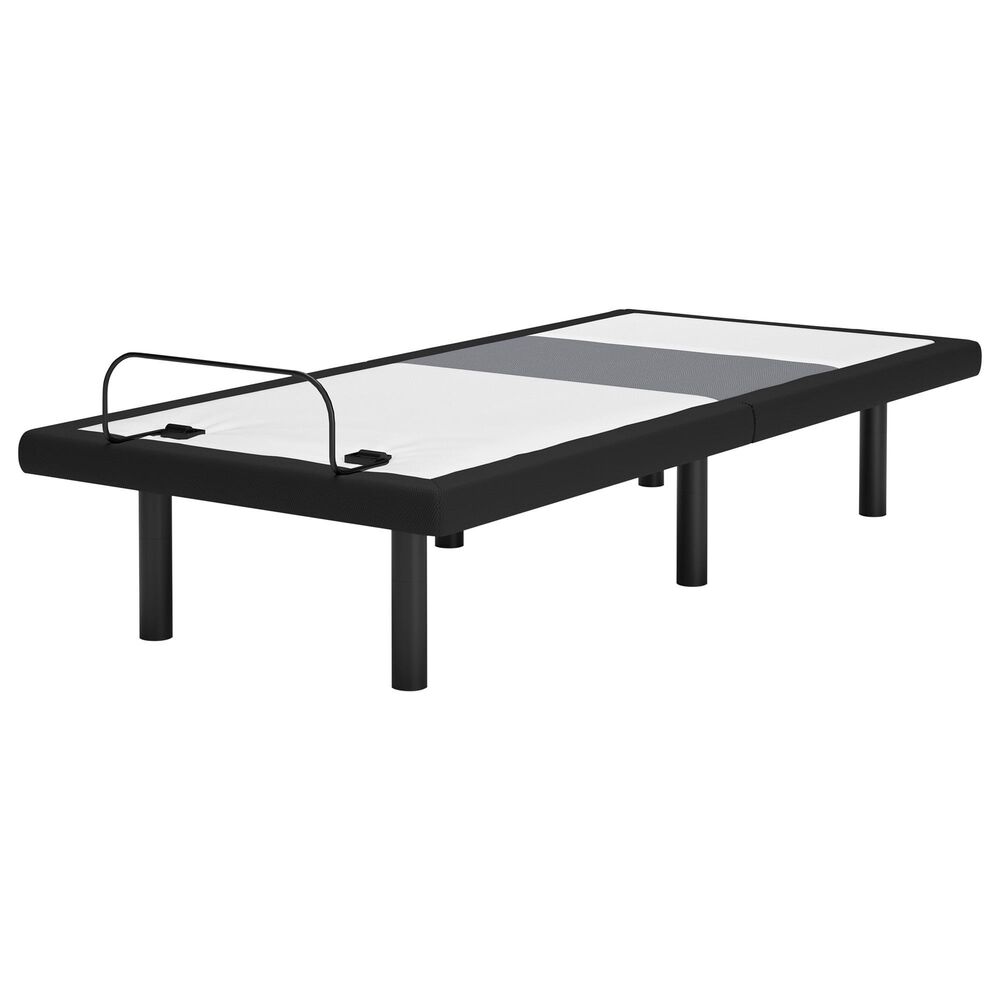 Ashley Best Twin XL Adjustable Base with Lumbar and Audio in Charcoal Gray, , large