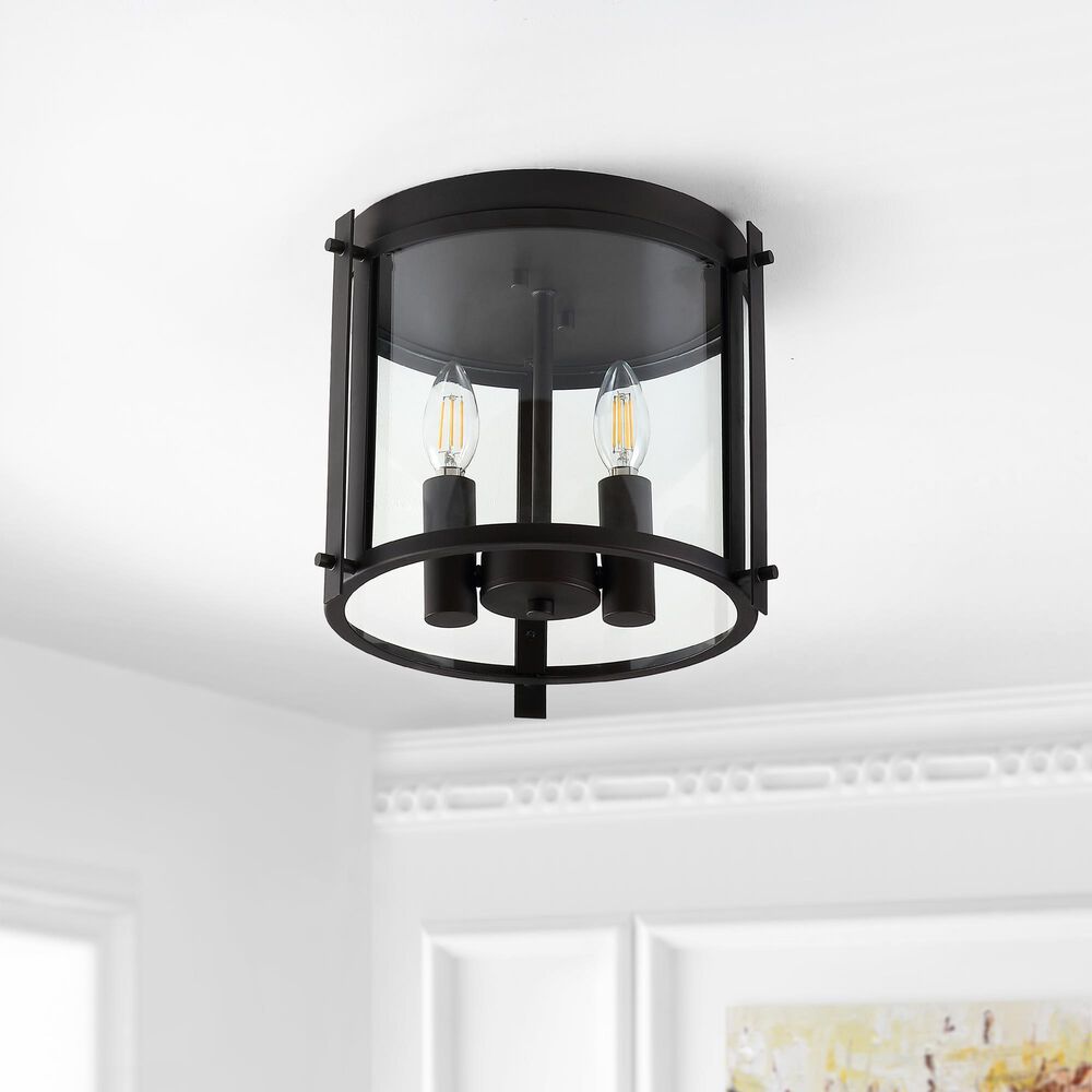 Safavieh Elza Flush Mount in Black, , large