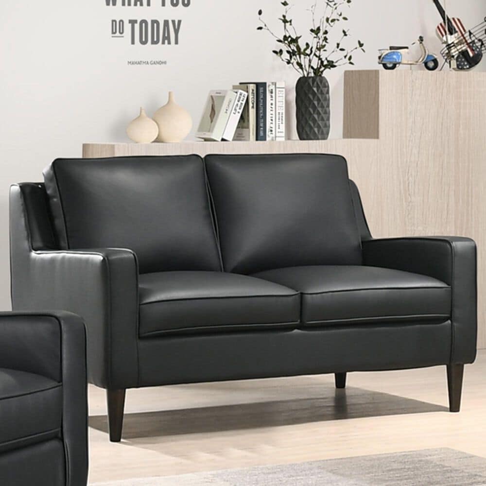 Porter Design Lazio Stationary Loveseat in Black, , large
