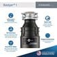 InSinkerator Badger 1 Garbage Disposal 1/3 HP with Cord in Waterborne Gray Enamel, , large