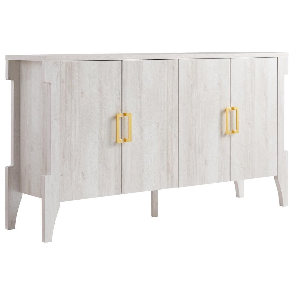 Furniture of America Fenner Buffet in White Oak, , large