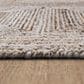 Karastan Forsyth Park Cloverdale Beige Steel 8" x 10" Area Rug, , large