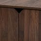 Baxton Studio Jasper 2-Door Cat Litter Box Cover House in Walnut Brown, , large
