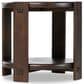 Four Hands Aidan End Table in Matte Brown Neem, , large