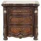 New Heritage Design Bella Note 4-Piece King Sleigh Bedroom Set in Mahogany Brown and Antique Gold, , large