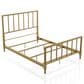 Furniture of America Blair Queen Slat Bed in Gold, , large