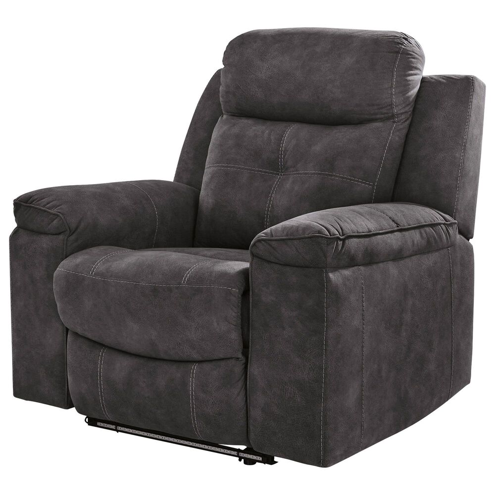 Ashley Brysonview Manual Zero Wall Recliner in Charcoal, , large