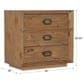 Hooker Furniture Big Sky 32" 3-Drawer Nightstand in Vintage Natural, , large
