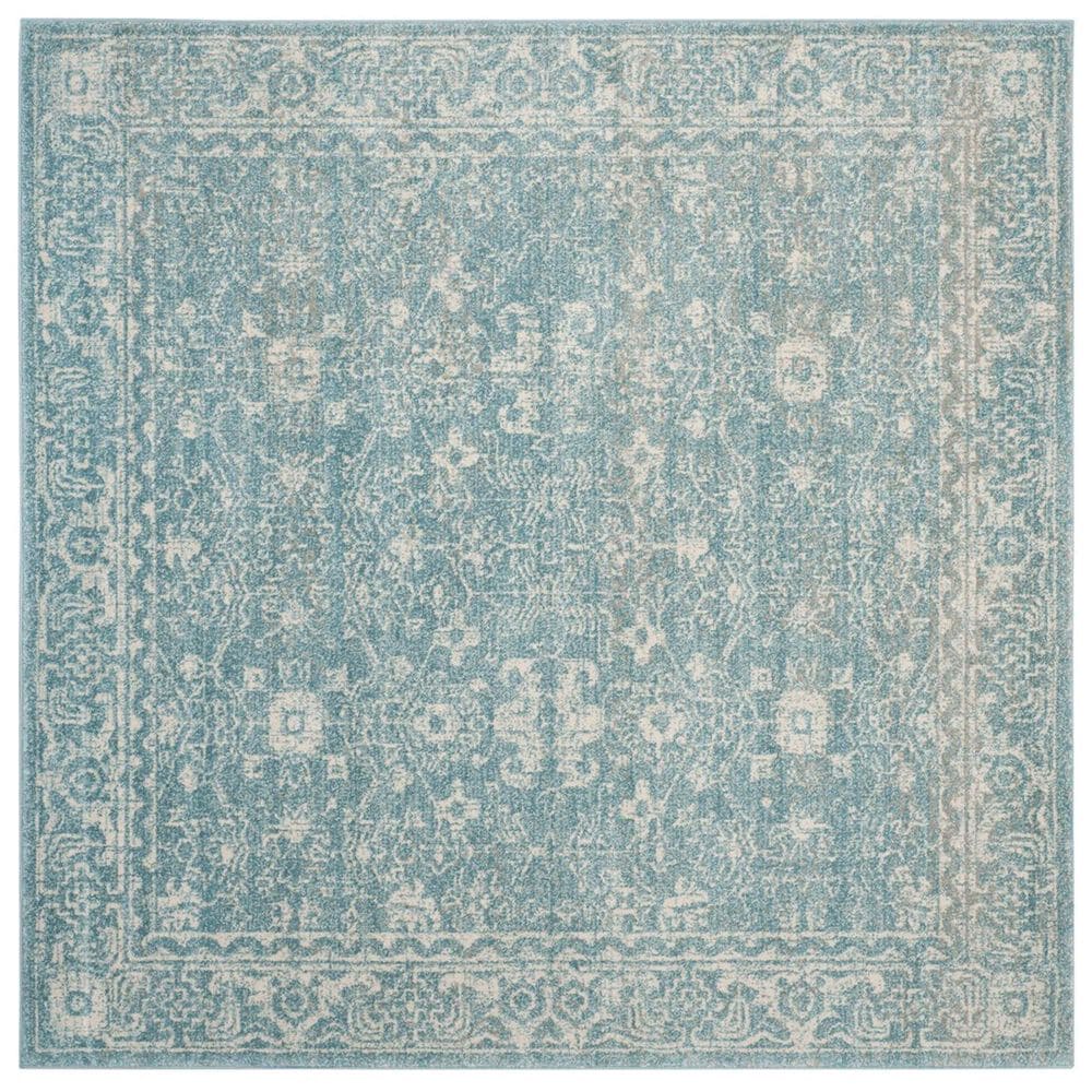 Safavieh Evoke EVK270D-5SQ 5"1" Square Light Blue/Ivory Area Rug, , large