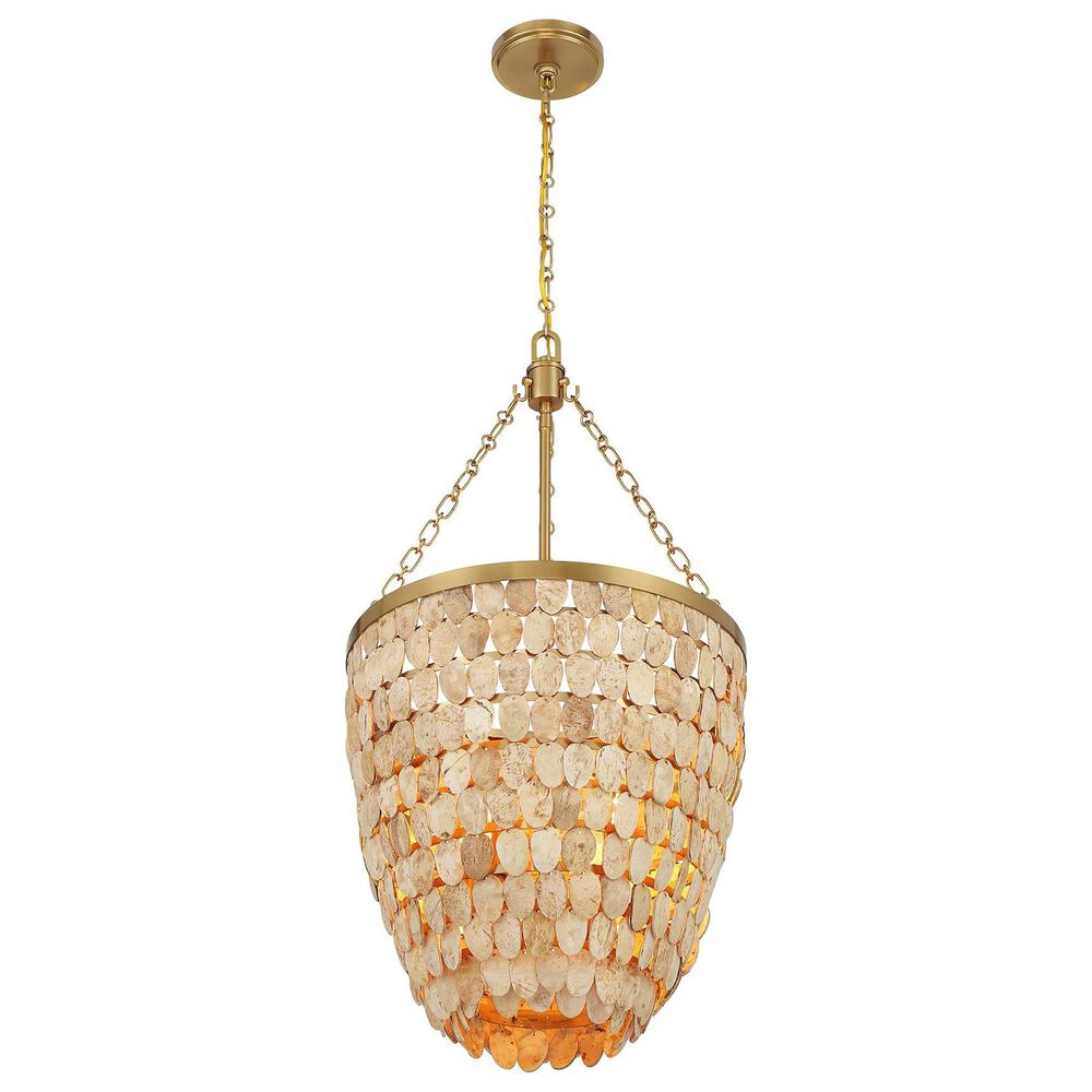 Savoy House Catalan 4-Light Pendant in Warm Brass, , large