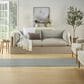 Nourison Courtyard Ivory and Aqua 2"2" x 10" Indoor/Outdoor Runner, , large